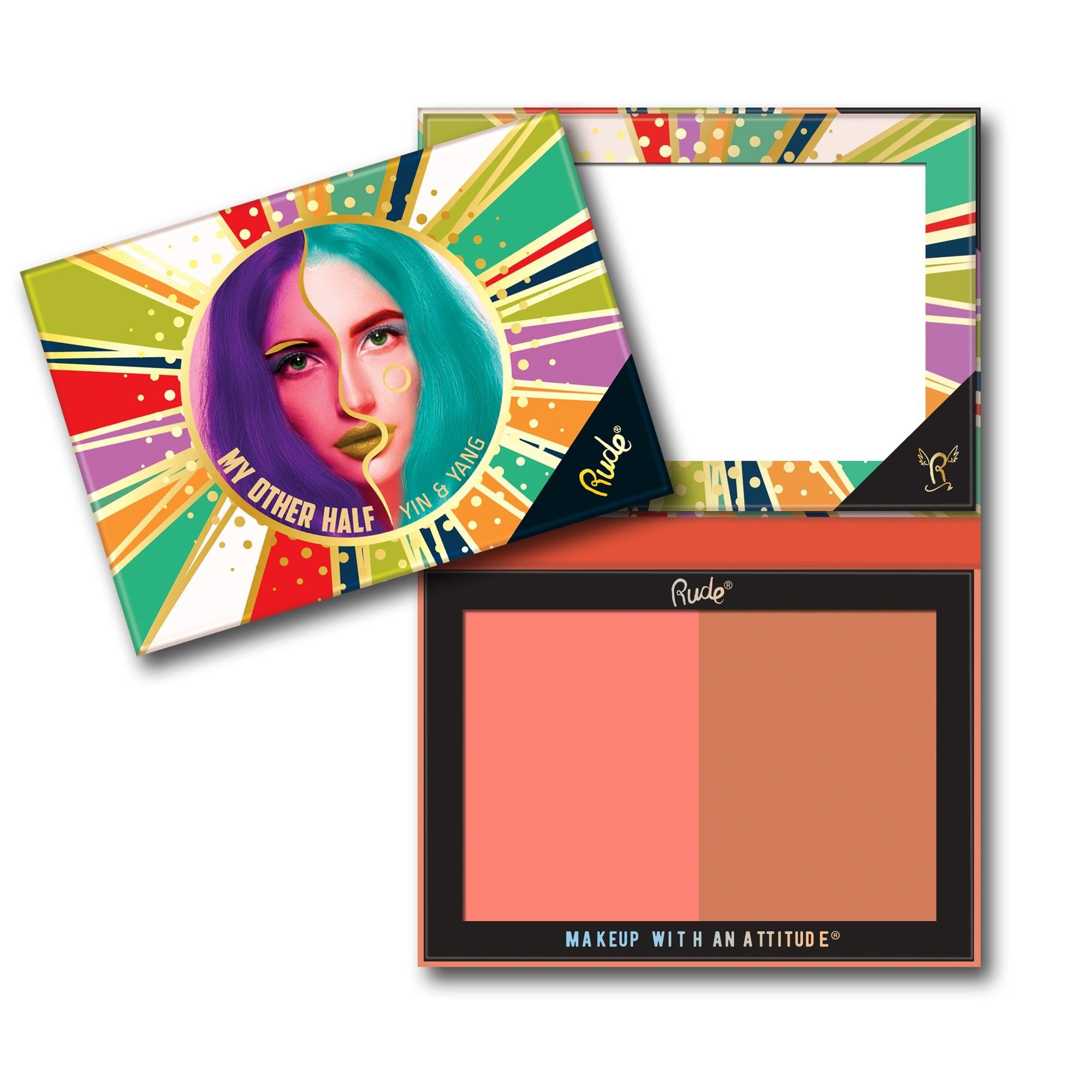 RUDE My Other Half Duo Shade Face Palette(D0102H2BRTW)
