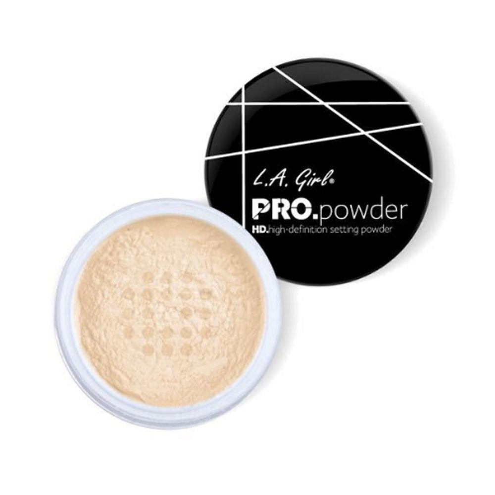 La Girl Hd Pro Setting Powder - Banana Yellow(D0102H2Cz3G)