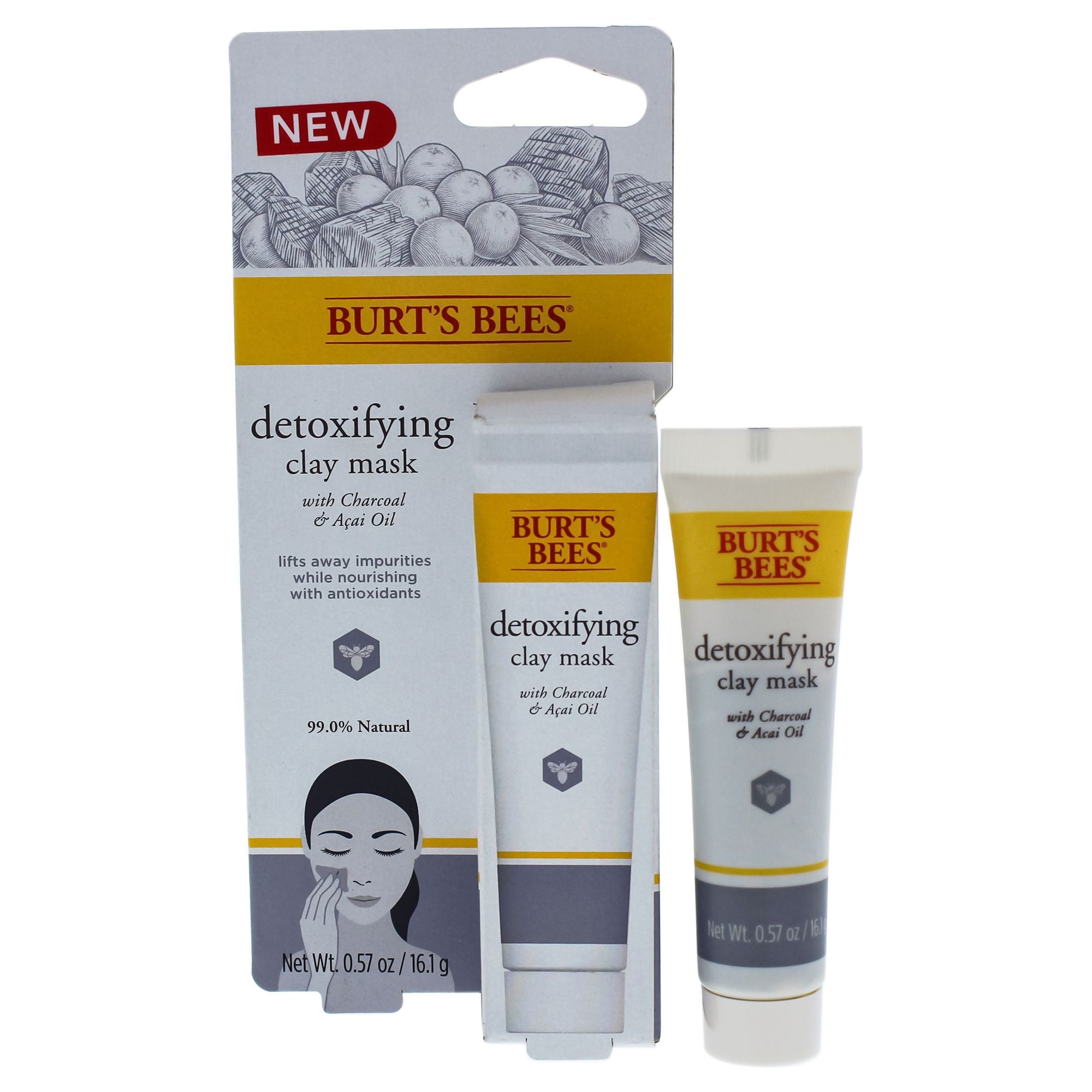 Detoxifying Clay Mask By Burts Bees For Unisex - 057 Oz Mask(D0102H2La7U)