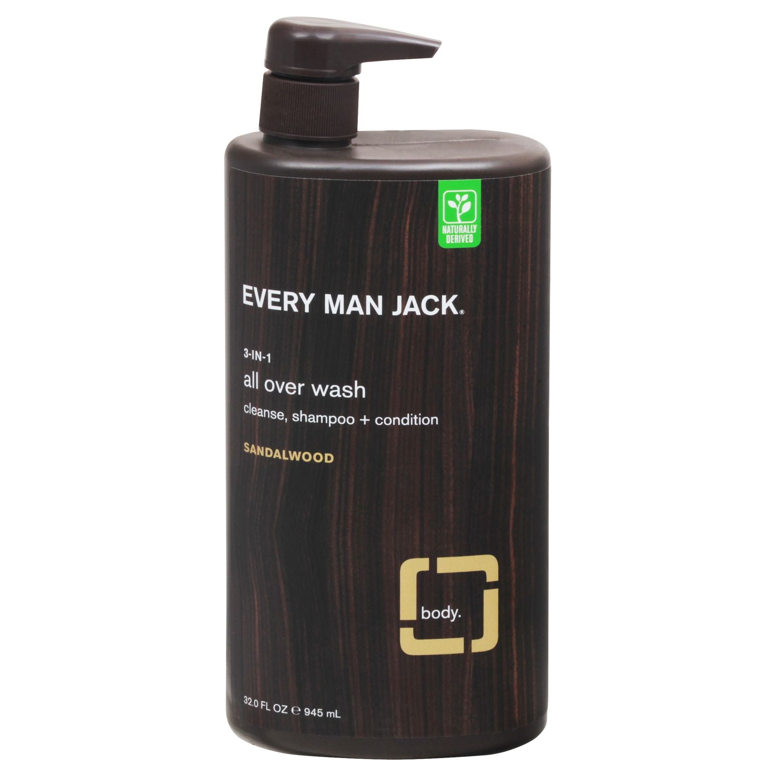 Every Man Jack  All Over Wash 3in1 Sndlwd  1 Each32 Fz(D0102H54EL6)