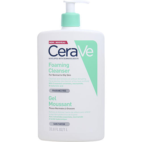 ceraVe by ceraVe Foaming cleanser - Normal to Oily Skin --1000ml338oz(D0102H57RMP)