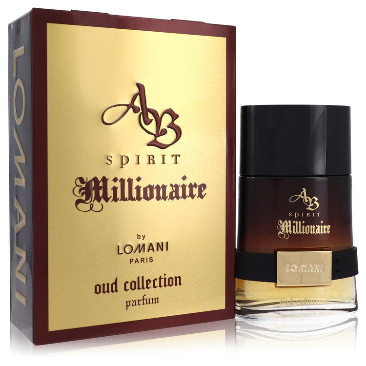 AB Spirit Millionaire Oud Collection by Lomani for Men - 3.3 oz Parfum Spray
