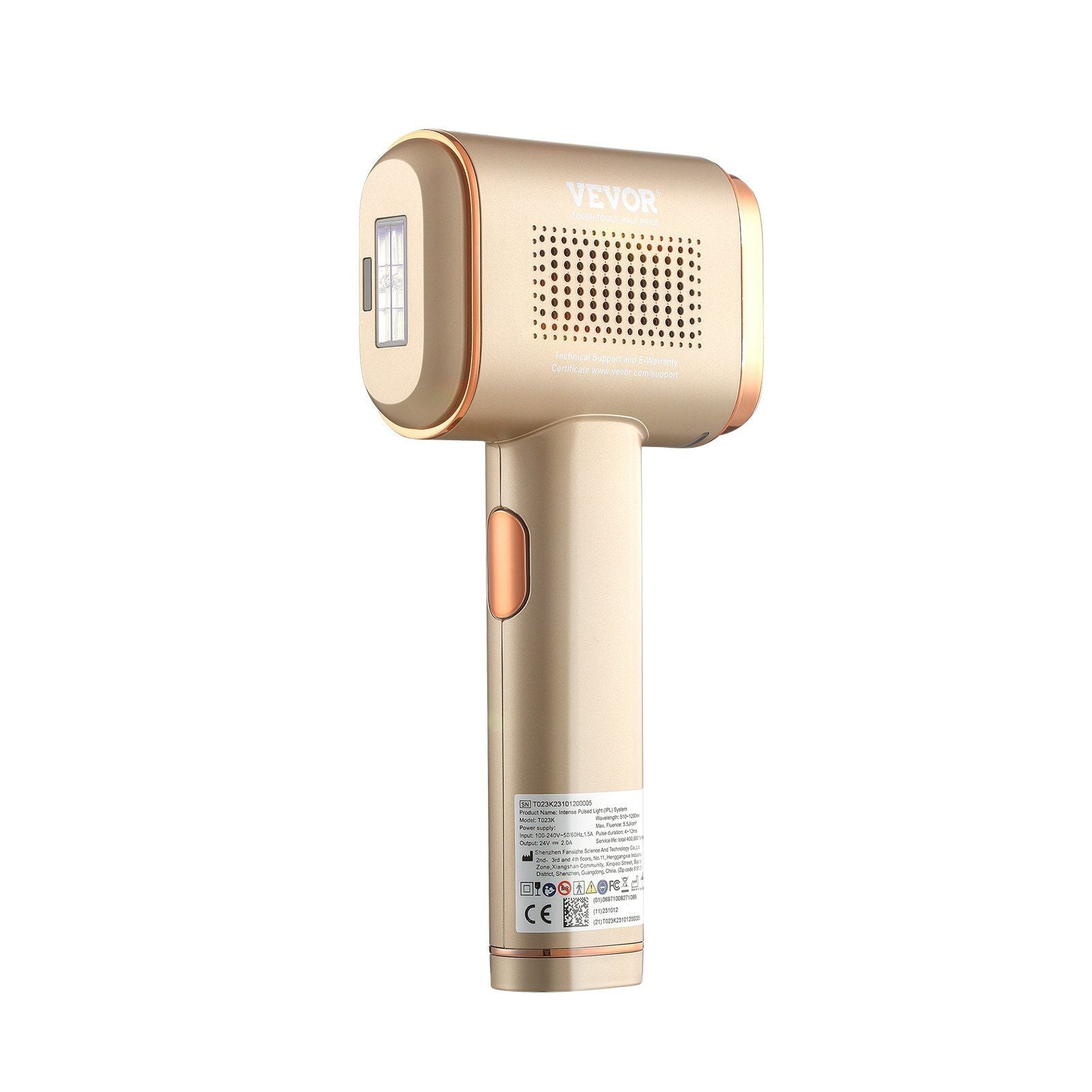 VEVOR IPL Hair Removal, Permanent Hair Removal with Sapphire Ice Cooling System, Painless At-Home Hair Removal Device for Women 