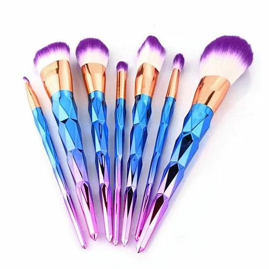 Unicorn Exotic Beauty Enhancer Cosmetic Brush Set Of 7(D0102HEY64U.)