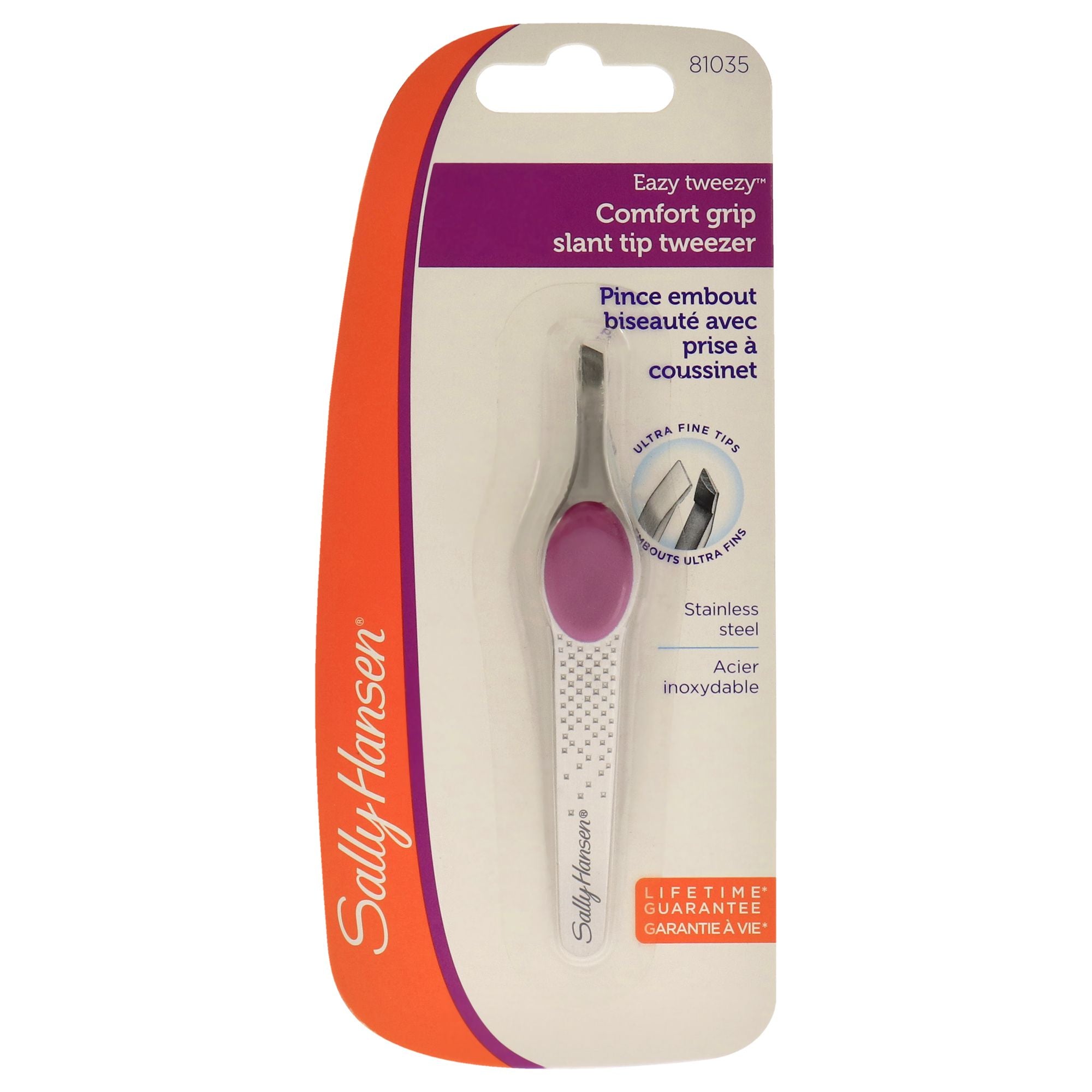 comfort grip Slant Tip Tweezer - 81035 by Sally Hansen for Unisex - 1 Pc Tweezer(D0102HgENXV)