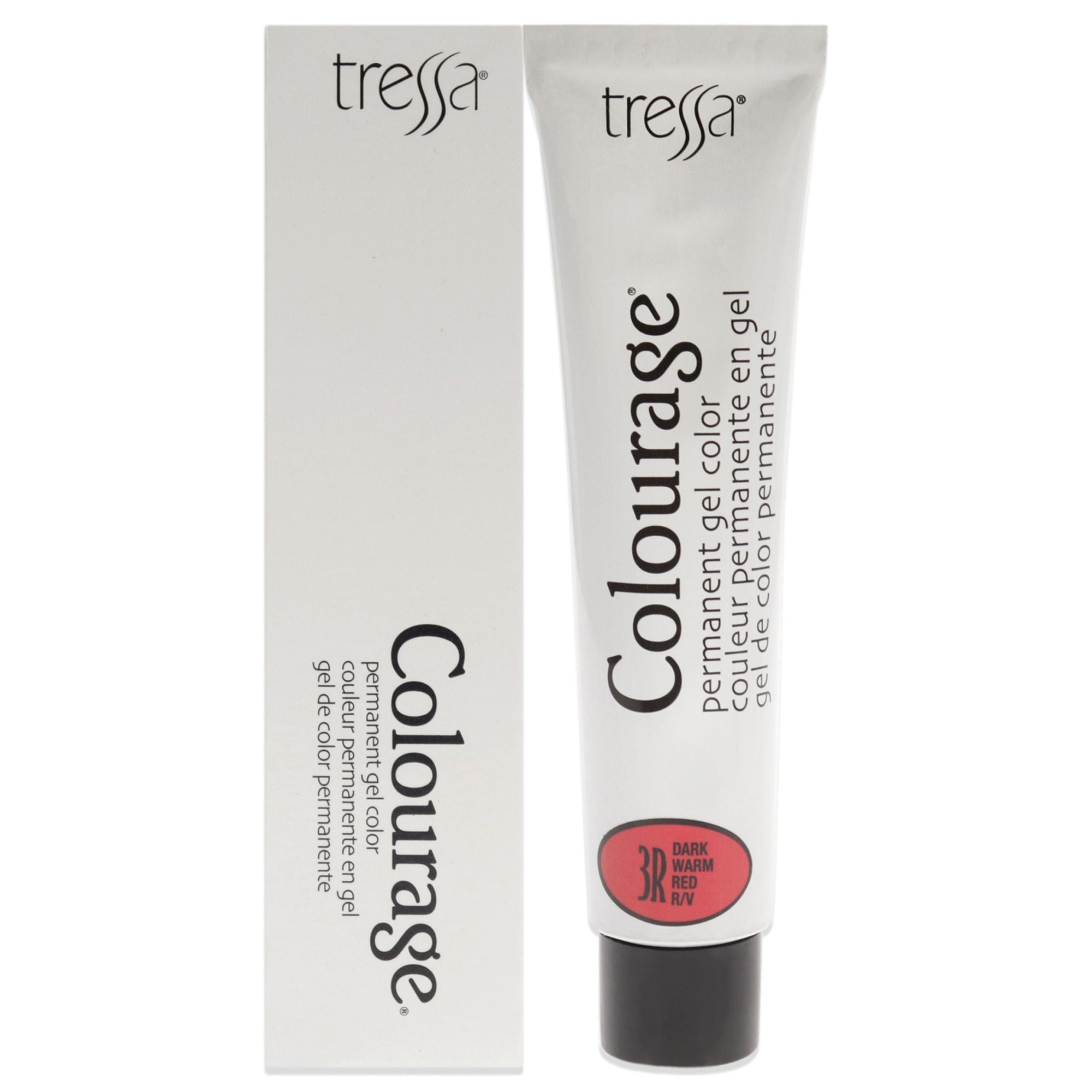 colourage Permanent gel color - 3R Dark Warm Red by Tressa for Unisex - 2 oz Hair color(D0102HgP40W)