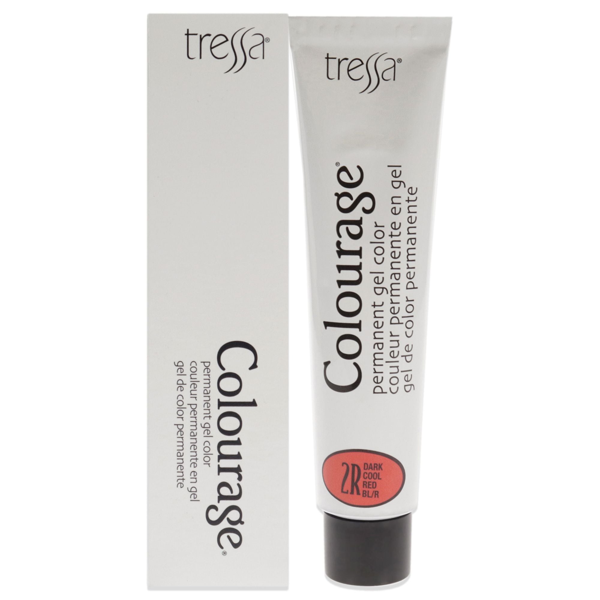 colourage Permanent gel color - 2R Dark cool Red by Tressa for Unisex - 2 oz Hair color(D0102HgP45V)