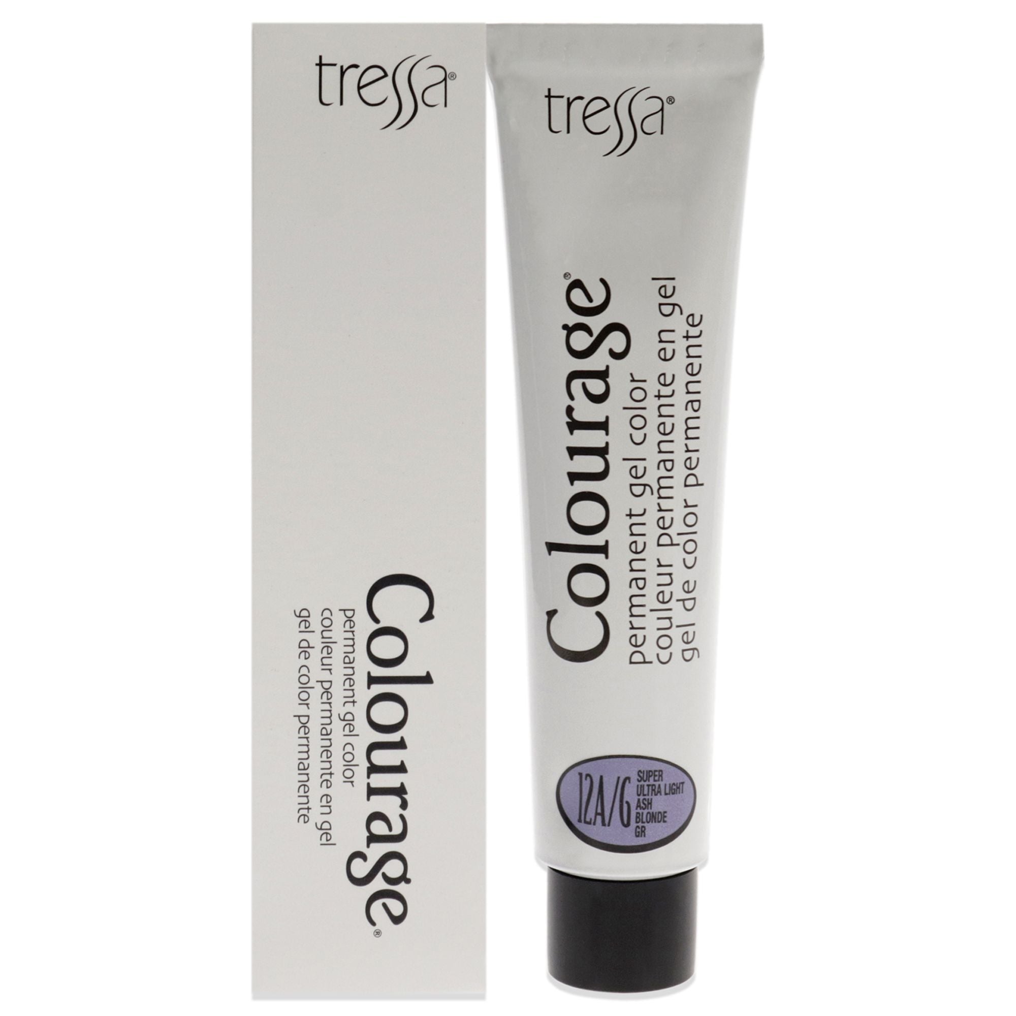 colourage Permanent gel color - 12Ag Super Ultra Light Ash Blonde by Tressa for Unisex - 2 oz Hair color(D0102HgP4AA)