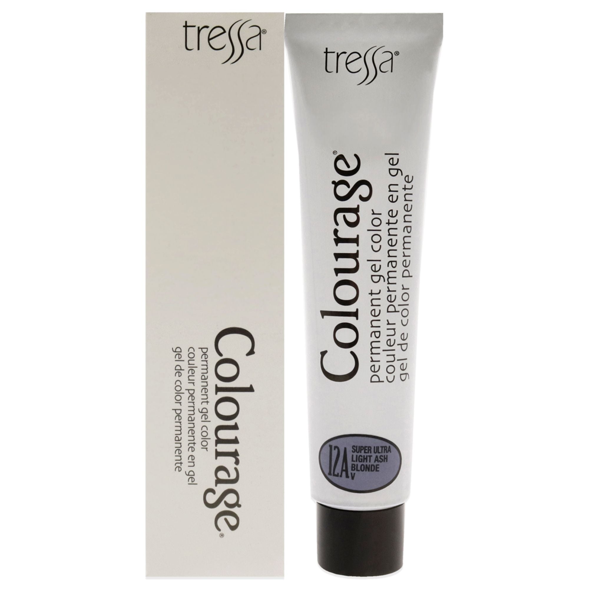colourage Permanent gel color - 12A Super Ultra Light Ash Blonde by Tressa for Unisex - 2 oz Hair color(D0102HgP4Pg)
