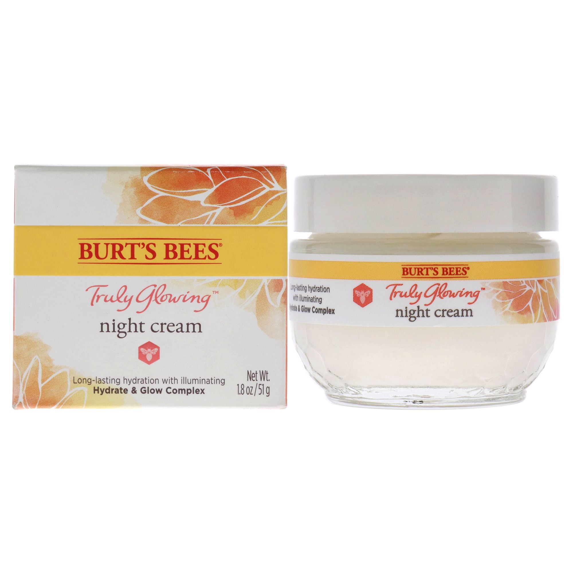 Truly Glowing Night Cream By Burts Bees For Unisex - 18 Oz Cream(D0102Hgrfb7)
