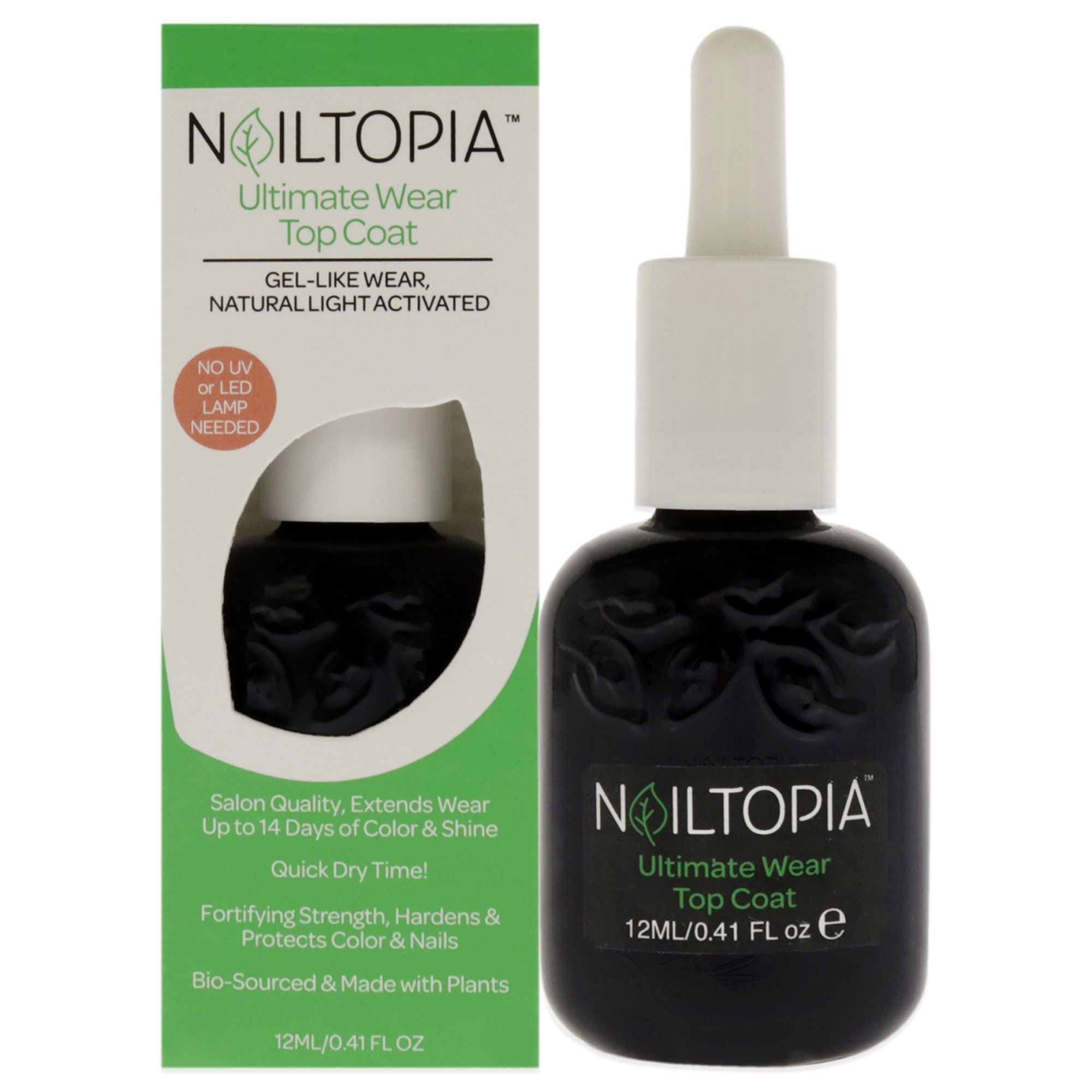 Ultimate Wear Top Coat by Nailtopia for Women - 0.41 oz Nail Polish