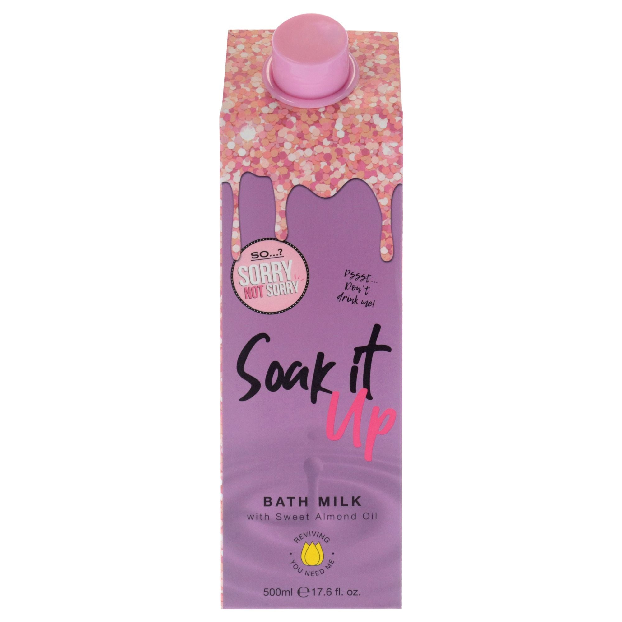 Sorry Not Sorry Soak It Up Bath Milk by So? for Women - 17.6 oz Bath Milk