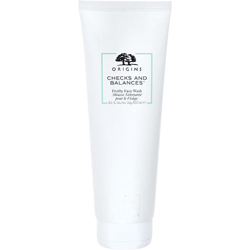 Origins Checks and Balances Frothy Face Wash Cleanser, 8.5 oz, Unisex, Gentle Foaming Cleanser