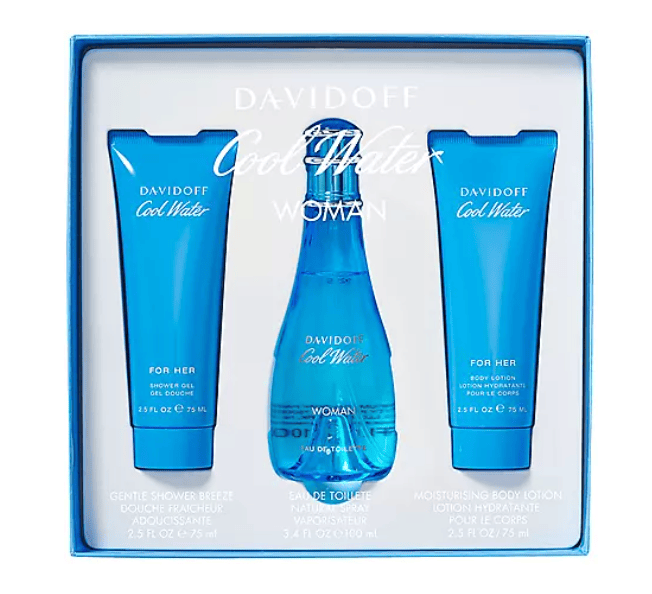 Davidoff cool Water Women 3 Piece Set(D0102HX4YDT)