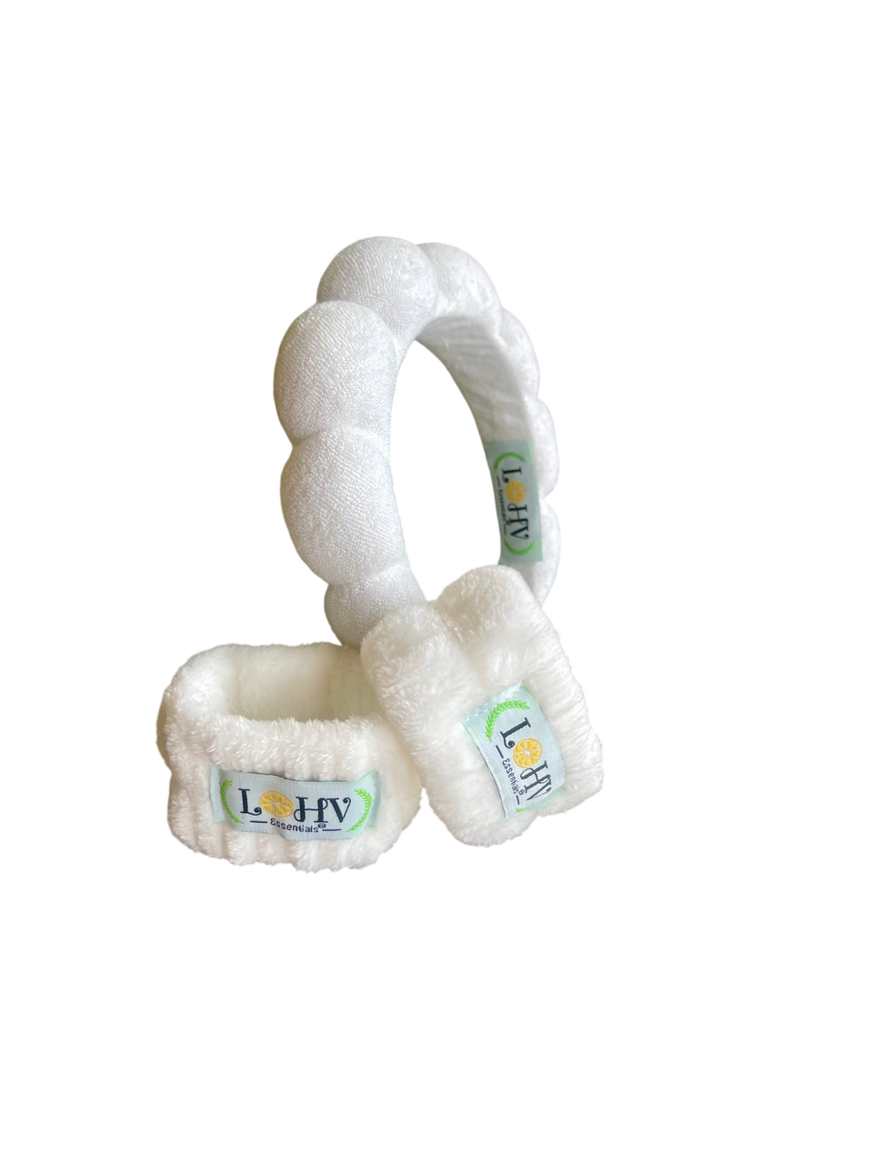 LOHV Band Spa Set – Spa Headband + Absorbent Cozy Wristbands